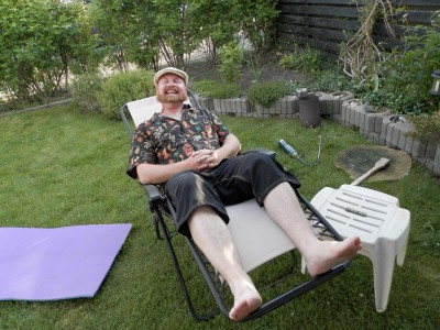 Farvader er glad for liggestolen